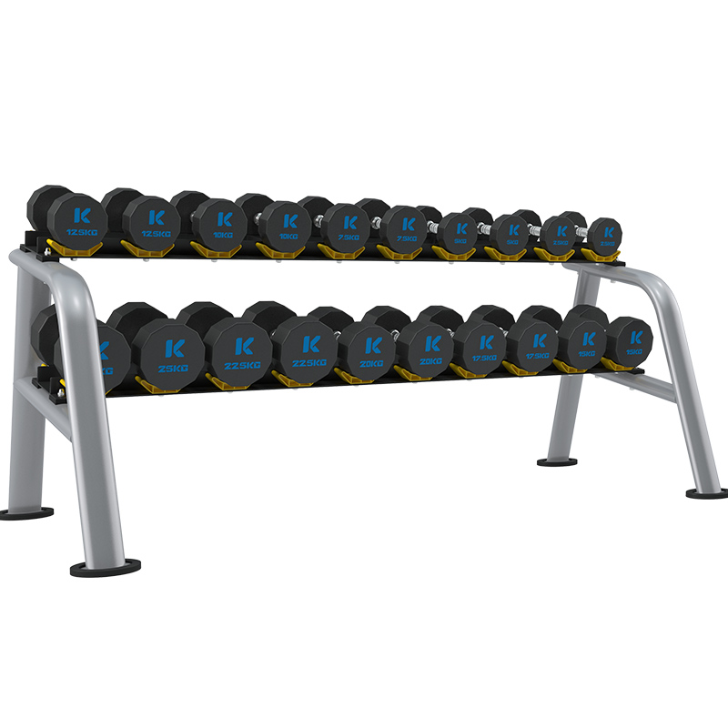 ky开元TPU12边哑铃套装室内专业力量运动健身器材YLT-12T 275KG