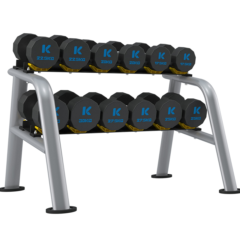 ky开元TPU12边哑铃套装室内专业力量运动健身器材YLT-12T 285KG
